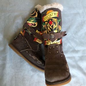 Ed Hardy Winter Boots